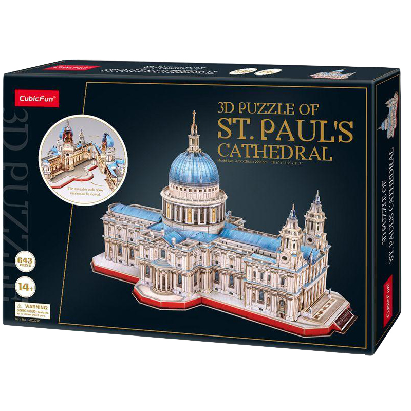 Cubic Fun – 3D Puzzle St. Paul's Cathedral 643 Pcs MC270h