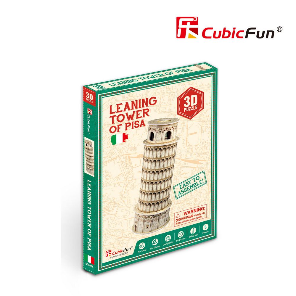 Cubic Fun – 3D Puzzle Leaning Tower Of Pisa 8 Pcs S3008h