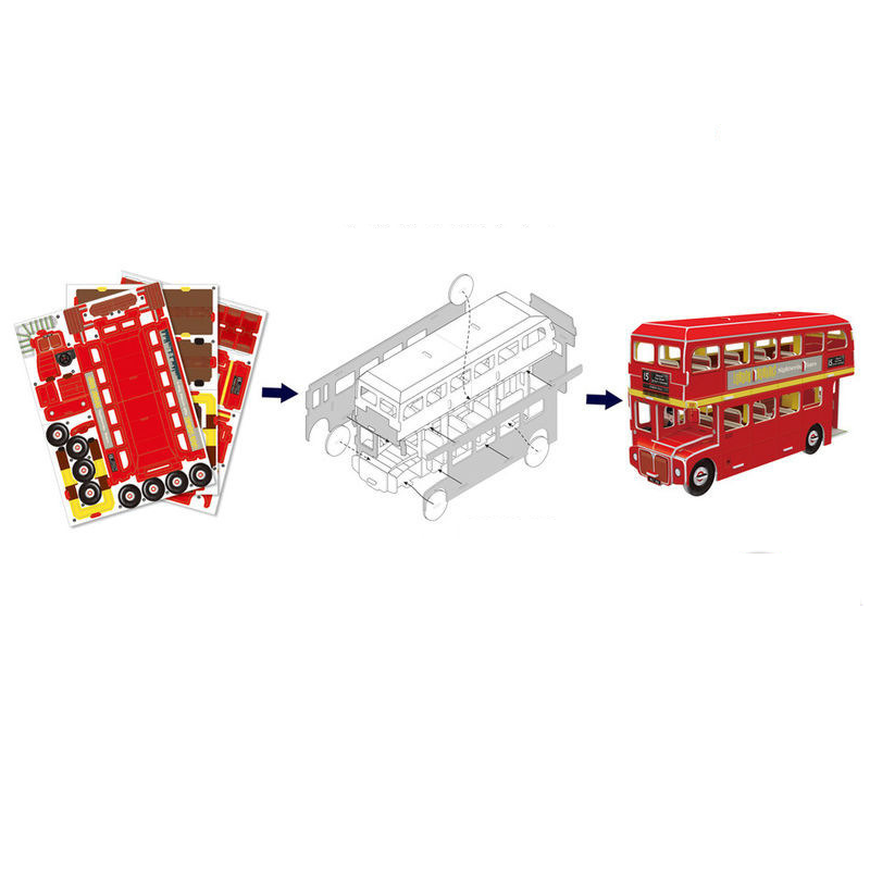 Cubic Fun – 3D Puzzle Double Decker Bus 57 Pcs S3018h