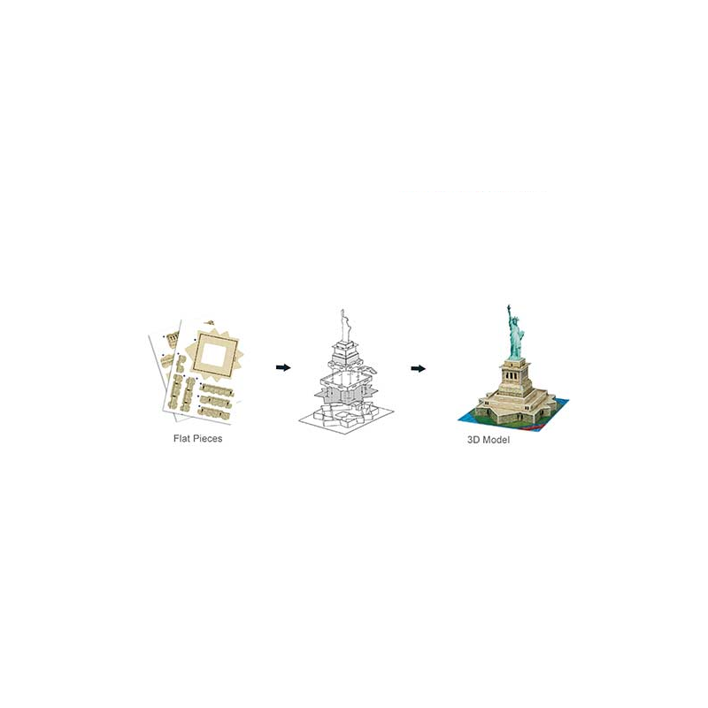 Cubic Fun – 3D Puzzle Statue Of Liberty 31 Pcs S3026h