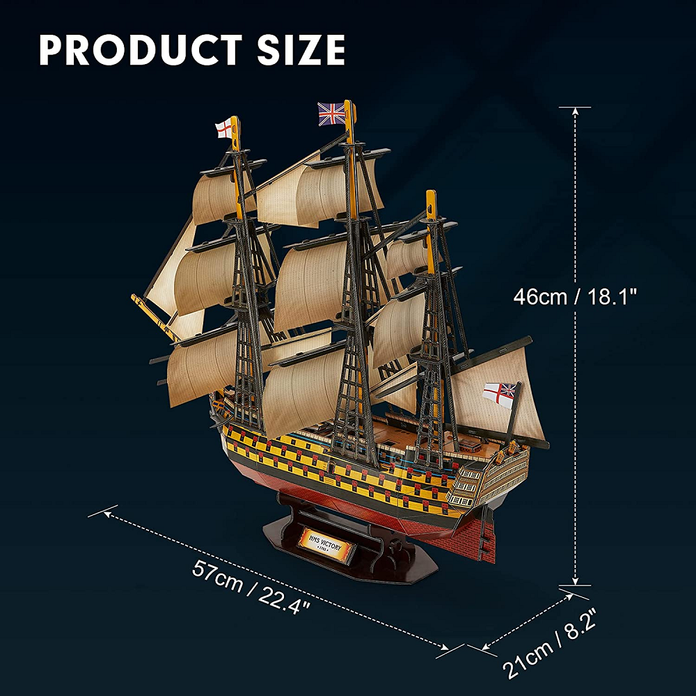 Cubic Fun - 3D Puzzle, HMS Victory 189 Pcs T4019h