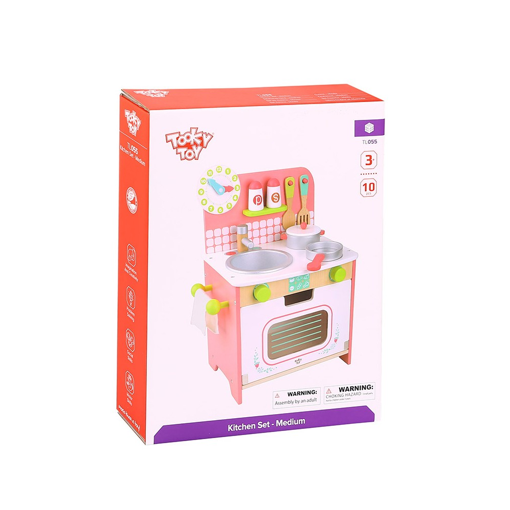 Tooky Toy - Ξυλινη Κουζινα Με Αξεσουαρ TL055