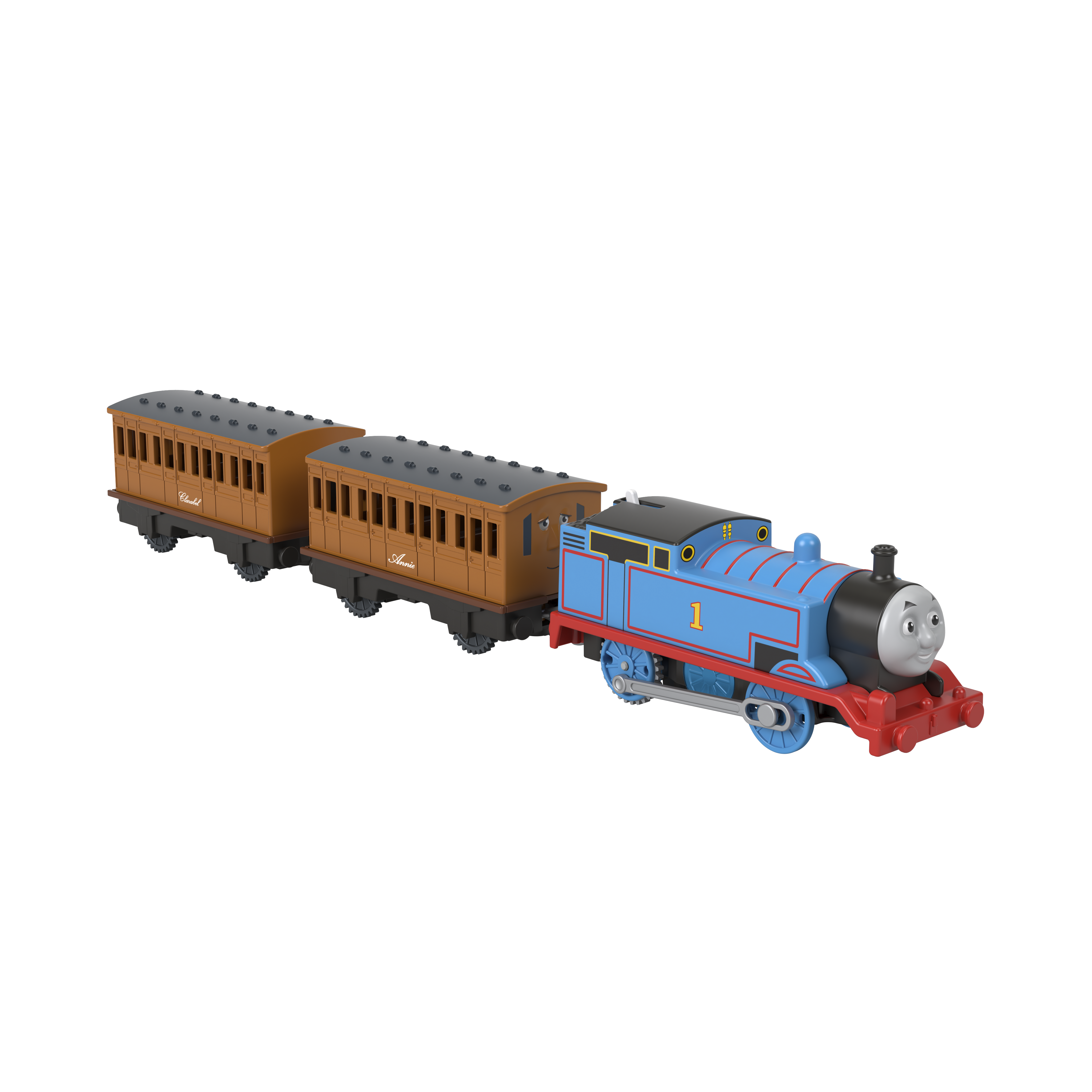 Fisher Price Thomas & Friends – Μηχανοκίνητo Τρενάκι Με 2 Βαγόνια Thomas, Annie & Clarabel GHK82 (BMK93)