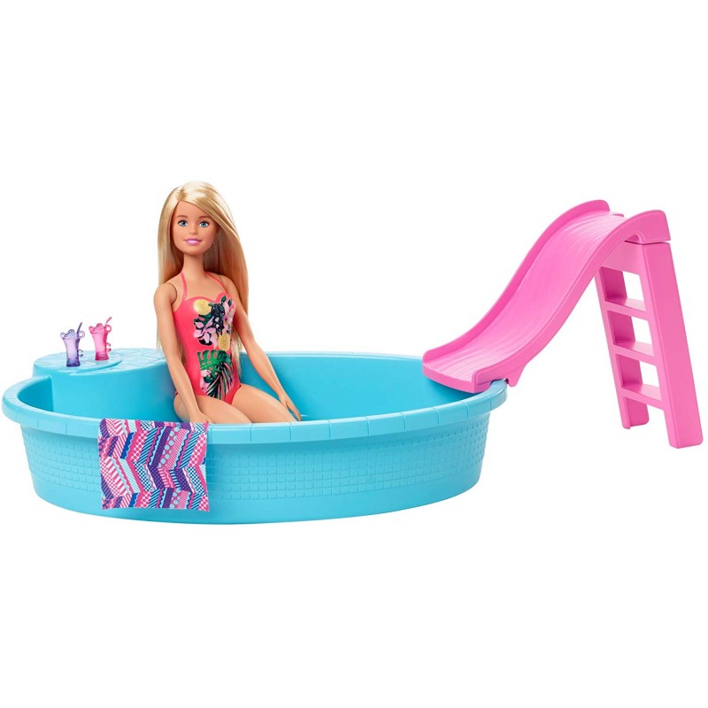 Mattel Barbie - Νέα Εξωτική Πισίνα Με Κούκλα GHL91