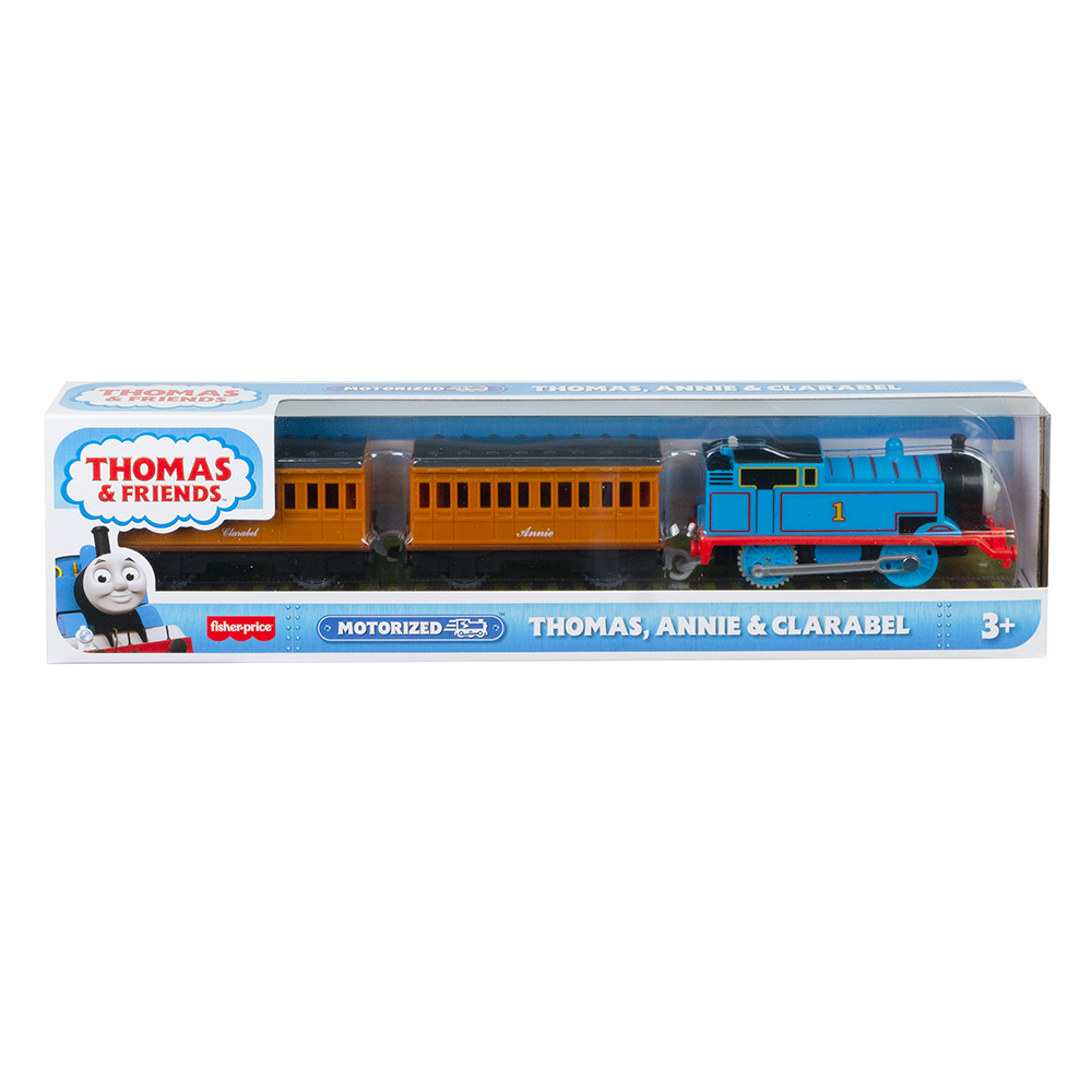 Fisher Price Thomas & Friends – Μηχανοκίνητo Τρενάκι Με 2 Βαγόνια Thomas, Annie & Clarabel GHK82 (BMK93)