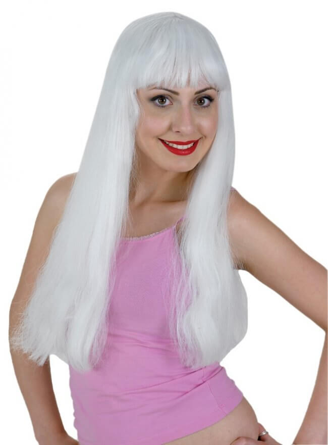 Clown – Περούκα Lola Άσπρη 71788