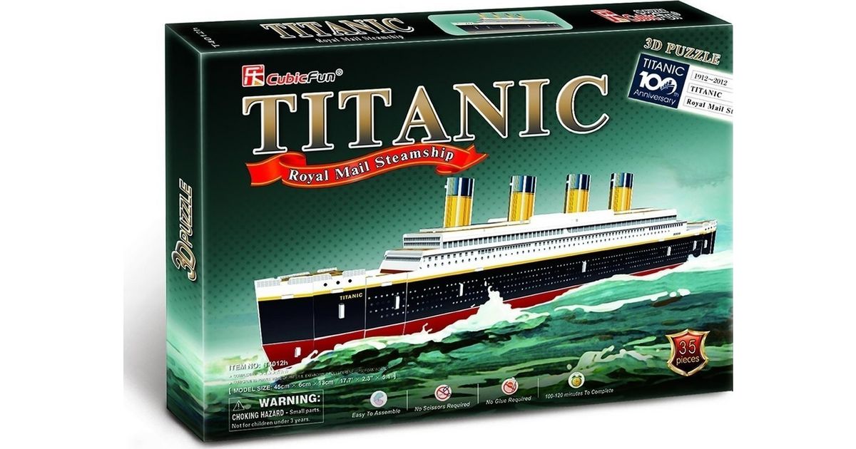 Cubic Fun – Puzzle 3D Titanic 35 Pcs T4012h