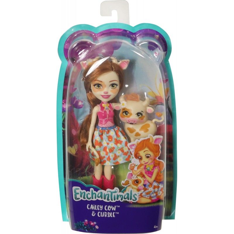 Mattel Enchantimals - Κούκλα Και Ζωάκι Cailey Cow & Curdle FXM77 (FNH22)