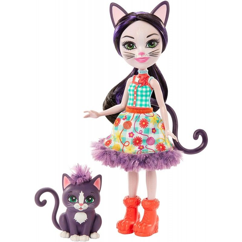 Mattel Enchantimals - Κούκλα Και Ζωάκι Ciesta Cat & Climber GJX40 (FNH22)
