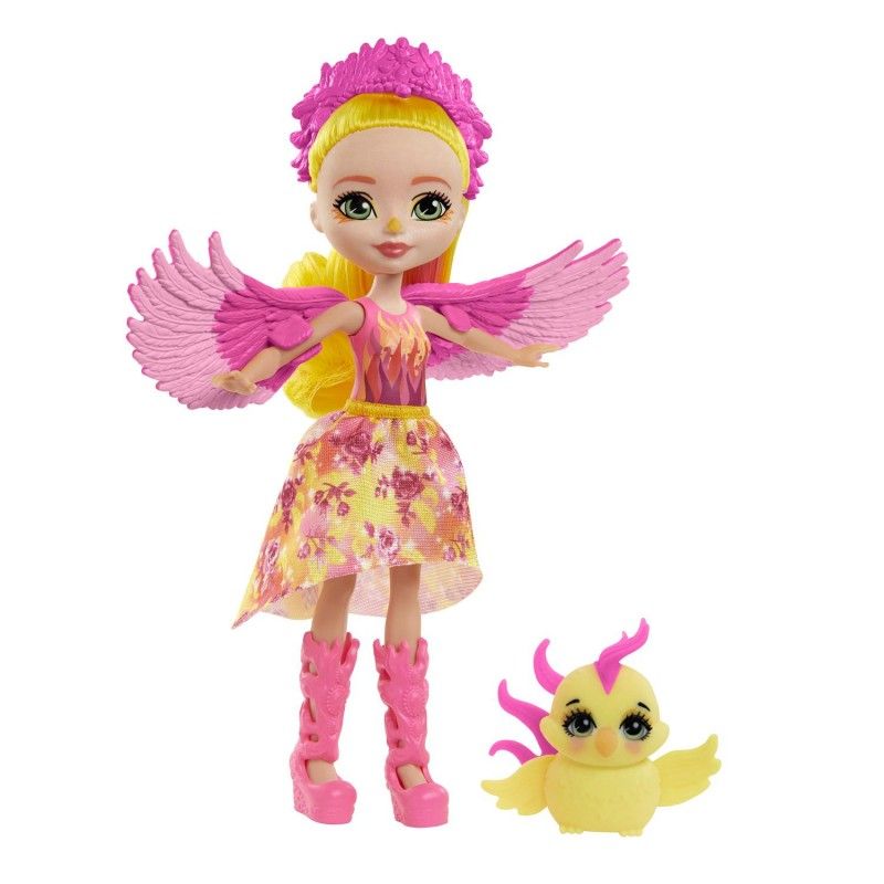 Mattel Enchantimals Royals – Κούκλα Και Ζωάκι Failon Phoenix & Sunrise GYJ04 (FNH22)