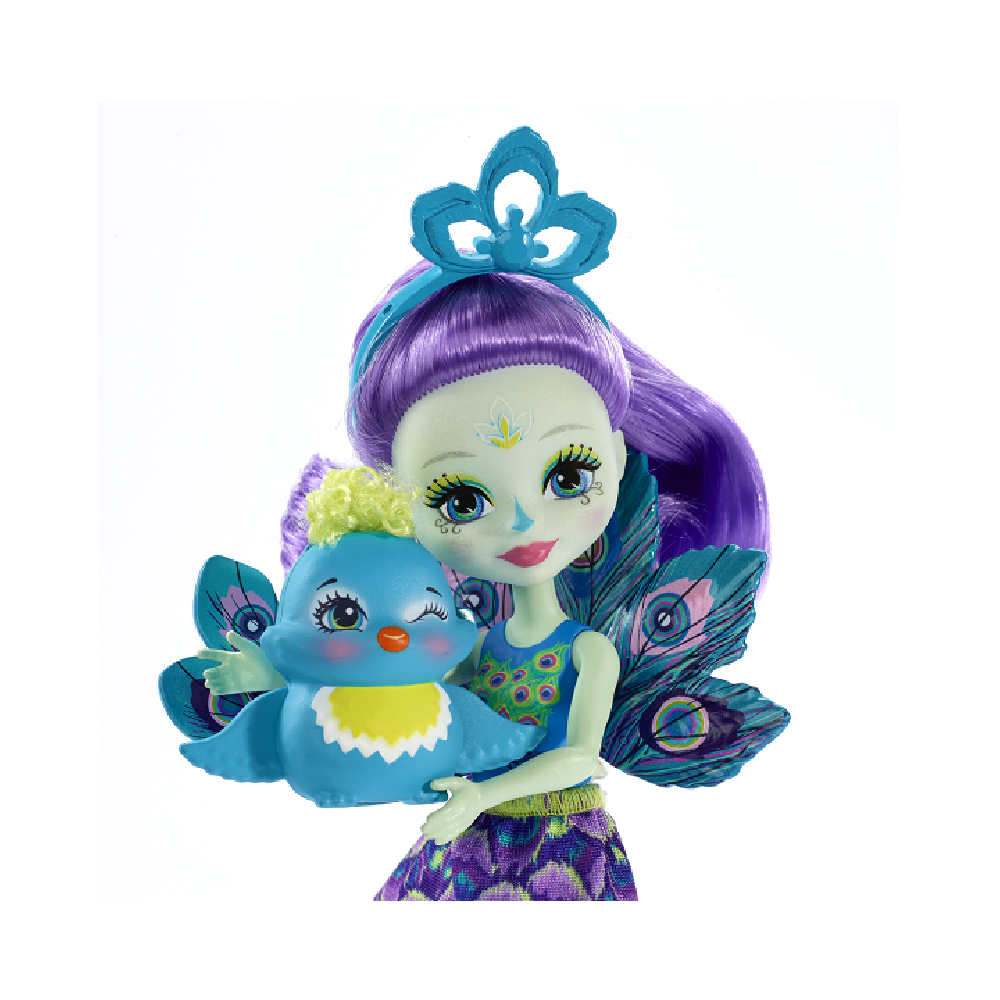 Mattel Enchantimals – Κούκλα Και Ζωάκι Patter Peacock & Flap FXM74 (DVH87)