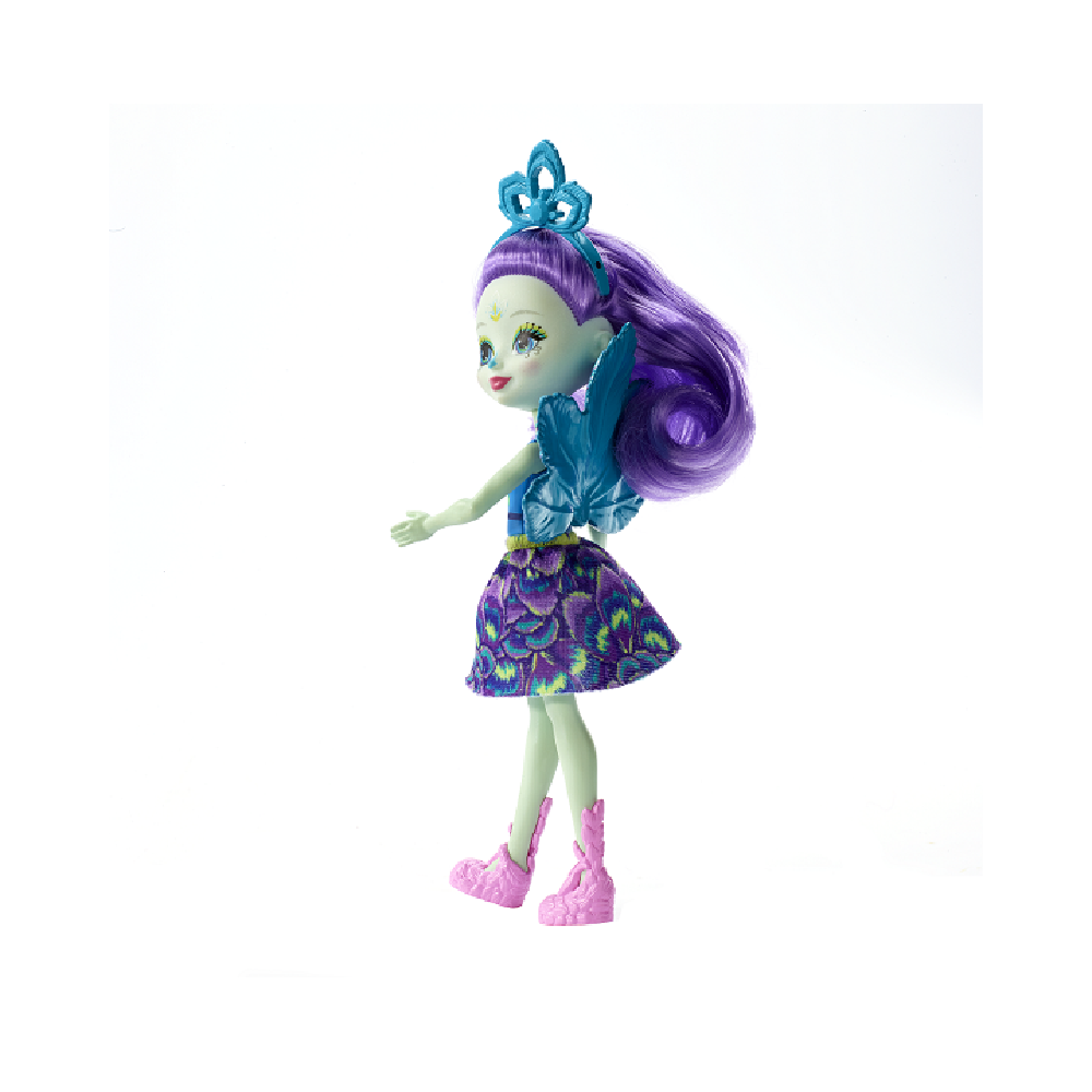 Mattel Enchantimals – Κούκλα Και Ζωάκι Patter Peacock & Flap FXM74 (DVH87)
