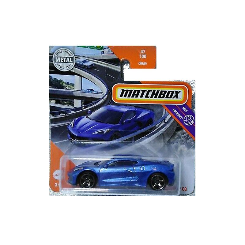 Mattel Matchbox - Αυτοκινητάκι 1:64 2020 Corvette C8 GKM53 (C0859)