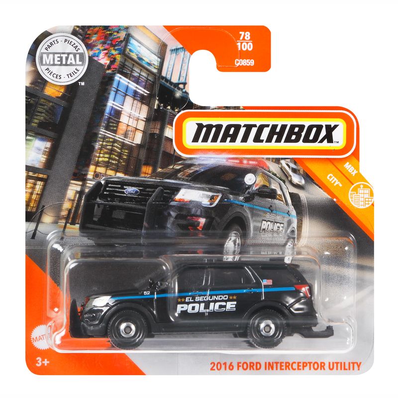 Mattel Matchbox - Αυτοκινητάκι 1:64 2016 Ford Interceptor Utility GKM65 (C0859)