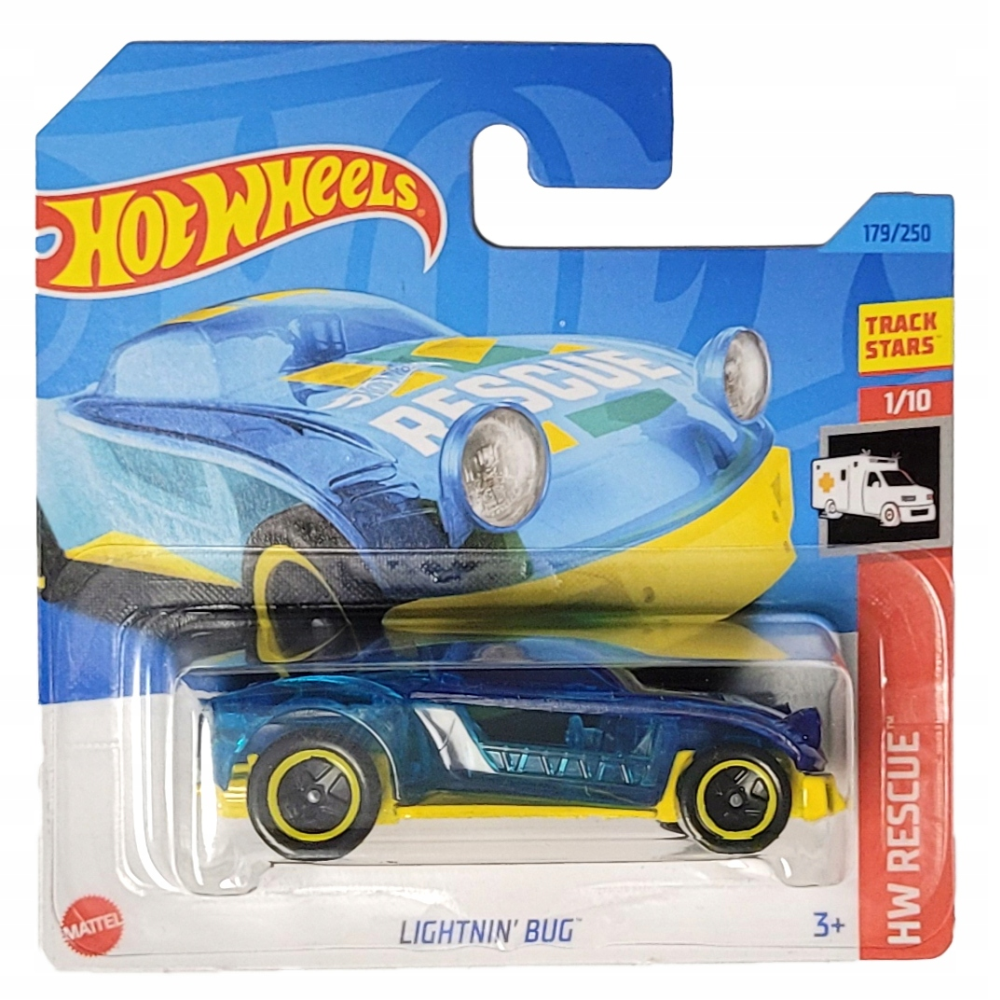 Mattel Hot Wheels - Αυτοκινητάκι HW Rescue 1/10 , Lightnin Bug HKK69 (5785)