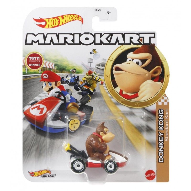 Mattel Hot Wheels - Mario Kart, Donkey Kong (Standard Kart) GRN24 (GBG25)