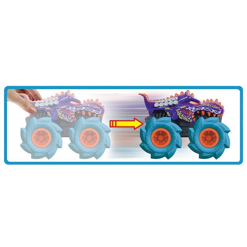 Mattel Hot Wheels - Monster Trucks Twisted Tredz, Mega Wrex Vehicle GVK39 (GVK37)