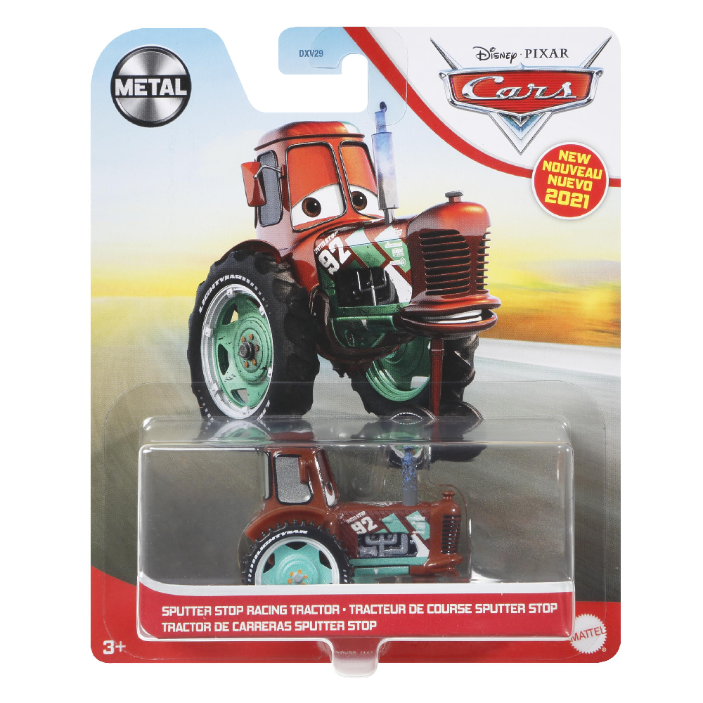 Mattel Cars - Αυτοκινητάκι Sputter Stop Racing Tractor GBY08 (DXV29)