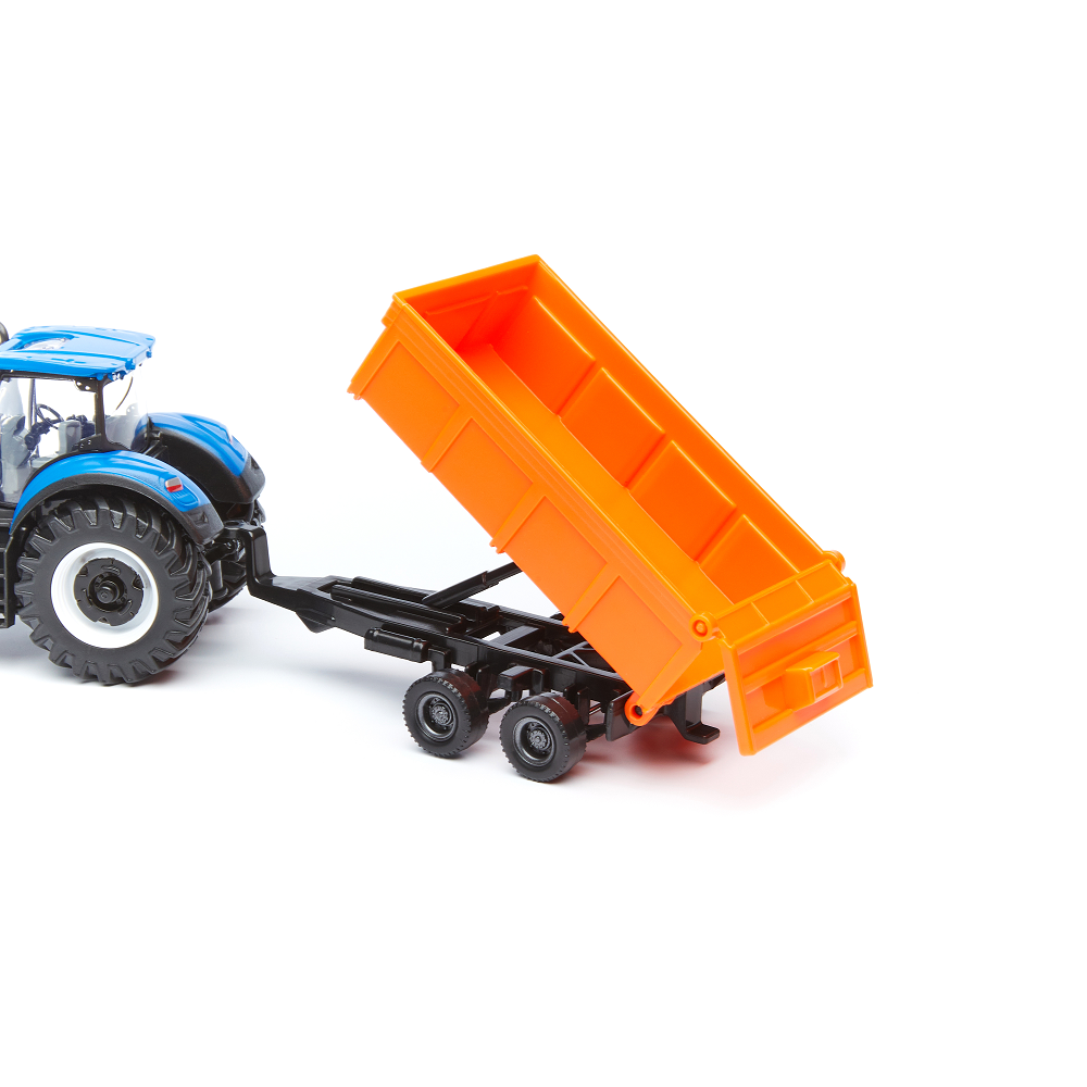 Bburago - New Holland Agriculture, Farm Tracktor With Combination Trailer 18-31658 (18-31650)