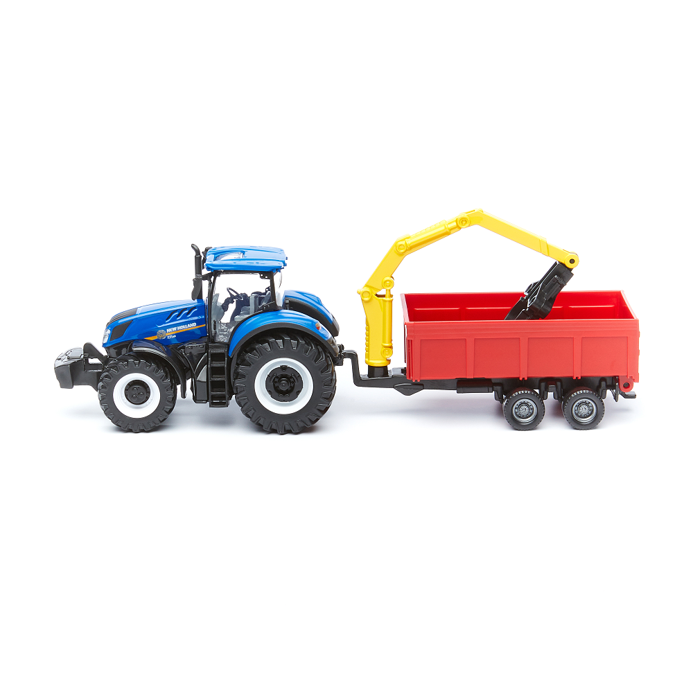 Bburago - New Holland Agriculture, Farm Tracktor With Combination Trailer 18-31657 (18-31650)