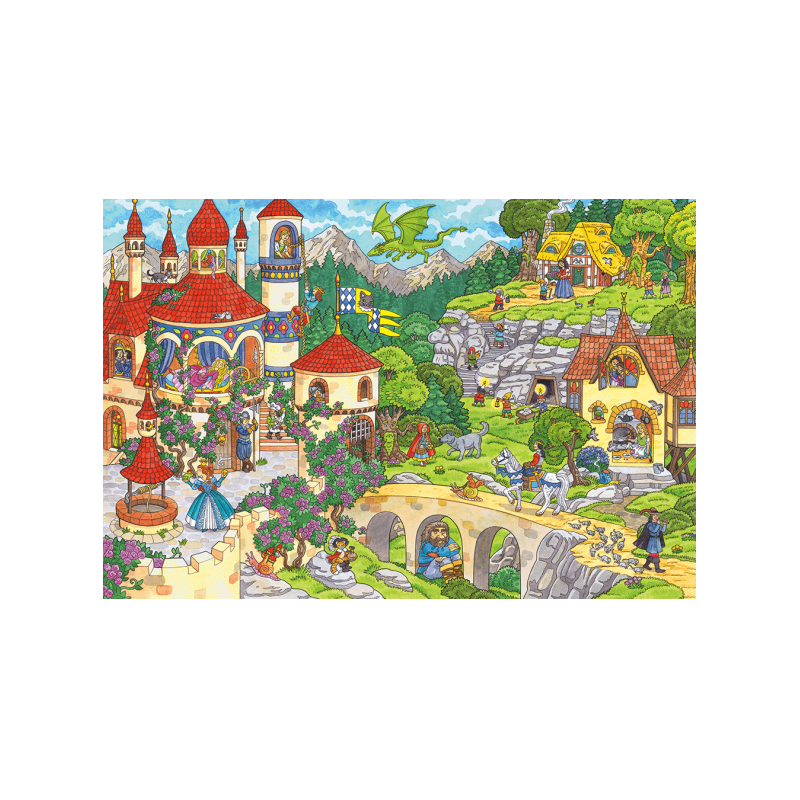 Schmidt Spiele – Puzzle A Fairytale Kingdom 100 Pcs 56311
