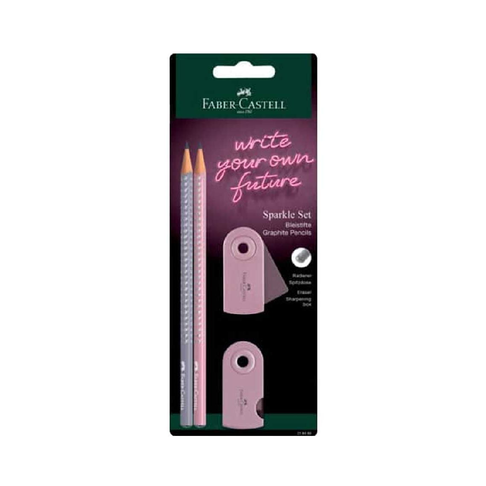 Faber Castell - Σετ Mολυβιών Grip Sparkle, 218480