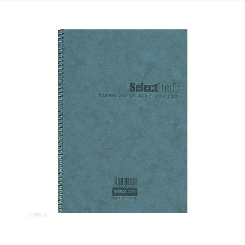 Salko Paper - Τετράδιο Select Book B5, 1 Θέμα 30 Φύλλα Γκρι 2579
