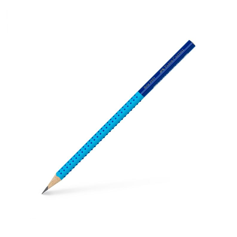 Faber Castell - Grip, Δίχρωμο Μολύβι Β, Γαλάζιο/Μπλε 517052