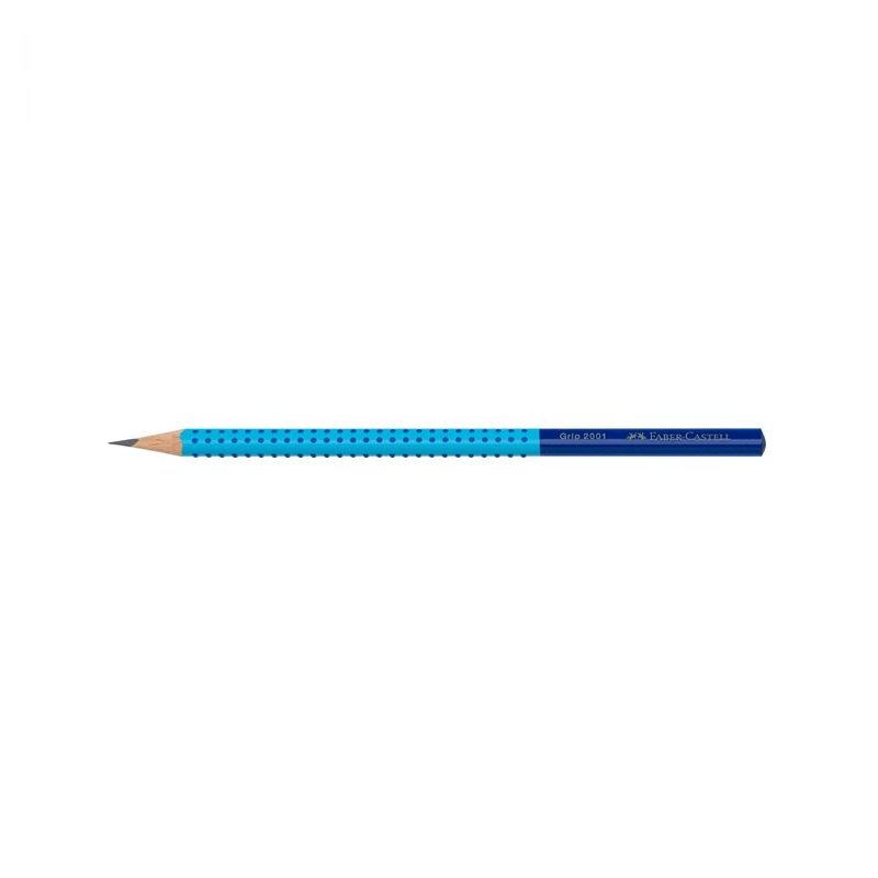 Faber Castell - Grip, Δίχρωμο Μολύβι Β, Γαλάζιο/Μπλε 517052