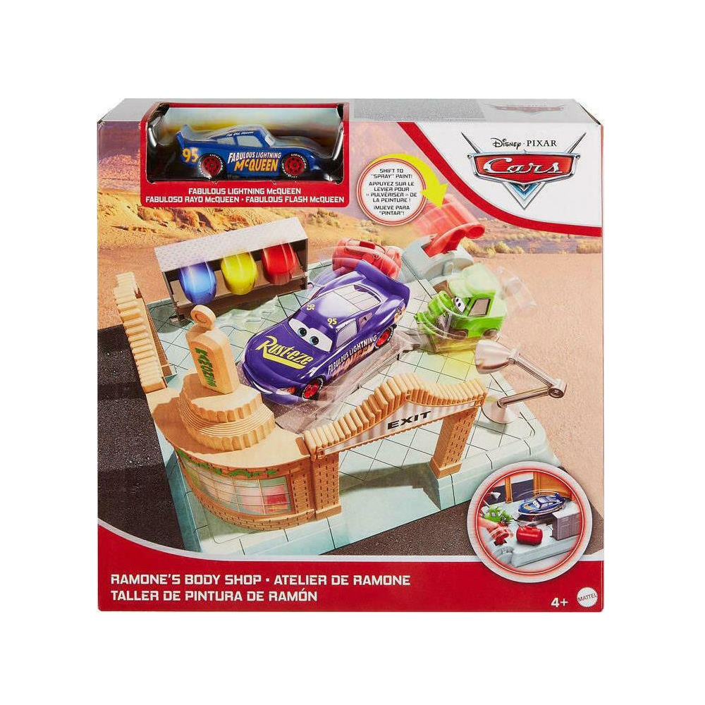 Mattel Cars - Σετ Παιχνιδιού Ramone's Body Shop Fabulous Lightning McQueen GTK84 (GTK82)