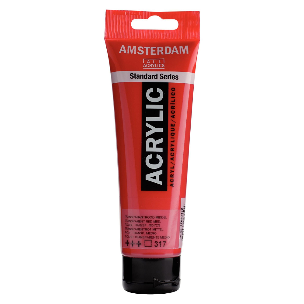 Royal Talens - Ακρυλικό Χρώμα Amsterdam Standard, Transparent Red Medium (317) 120 ml 17093172