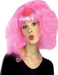 Clown - Περούκα Lollipop Με Αφέλεια Ξασμένη Ροζ 71215