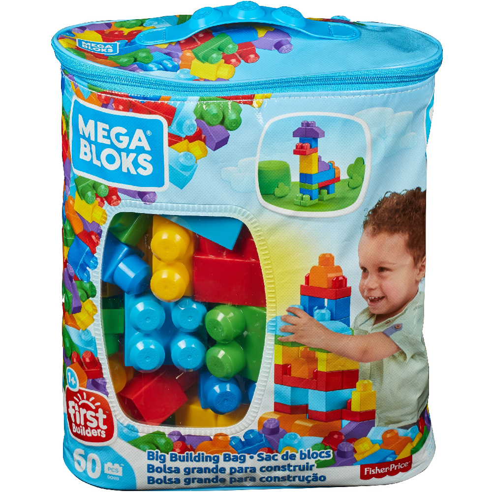 Fisher Price - Mega Bloks, Τουβλάκια Τσάντα 60 Τεμάχια DCH55 (CYP67)