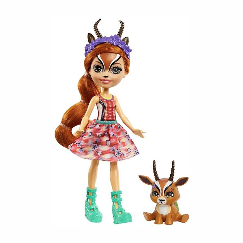 Mattel Enchantimals - Κούκλα Και Ζωάκι Gabriela Gazelle & Racer GTM26 (FNH22)