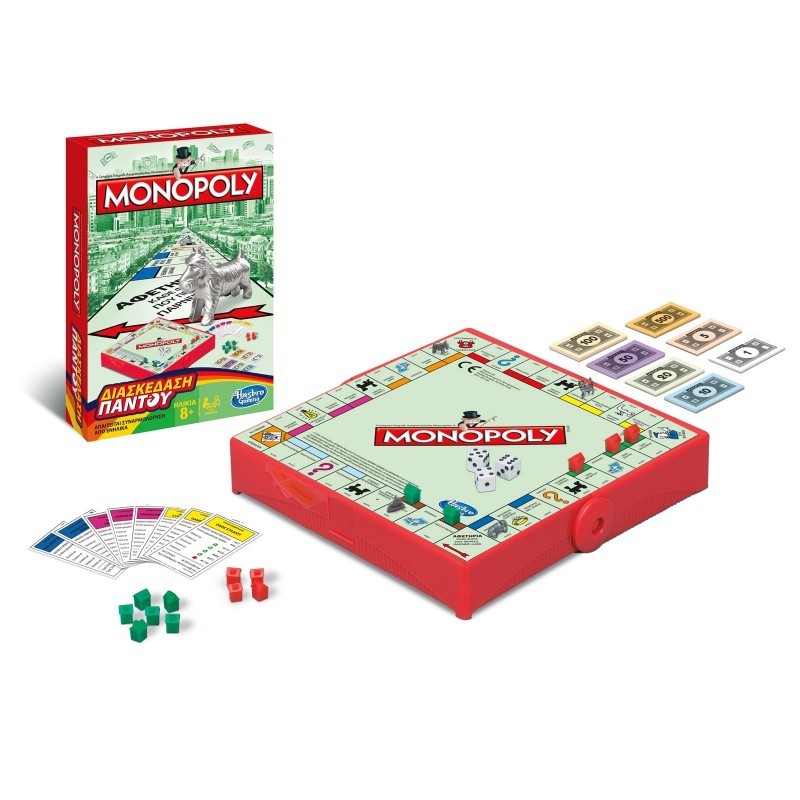Hasbro - Επιτραπέζιο - Monopoly Grab And Go B1002