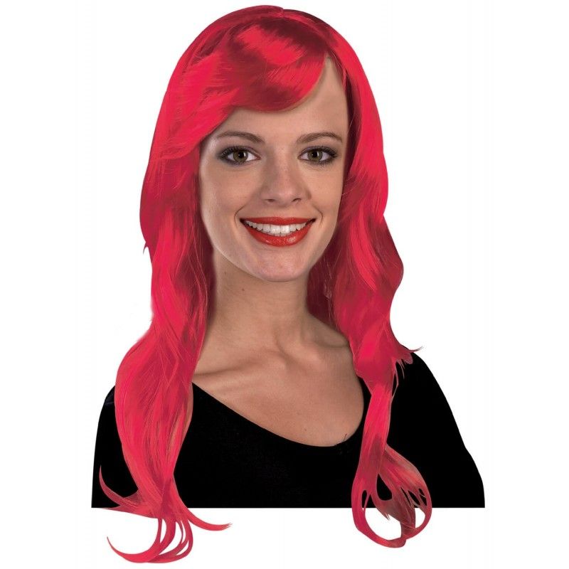 Clown - Περούκα Μακριά Κόκκινη 71cm 71299