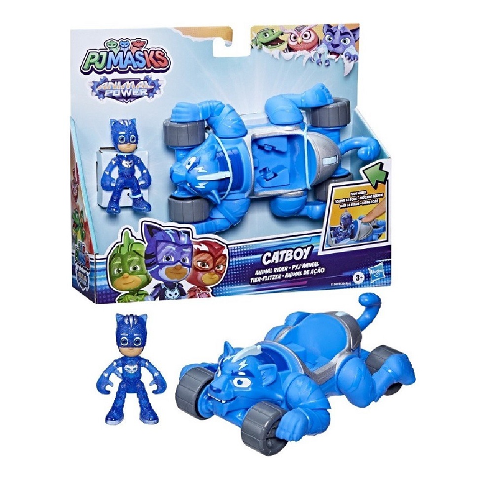 Hasbro Pj Masks - Φιγούρα & Όχημα, Animal Rider, Catboy F5341 (F5204)