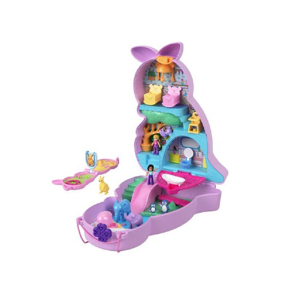 Mattel Polly Pocket - Mama and Joey Kangaroo HKV50 (GKJ63)