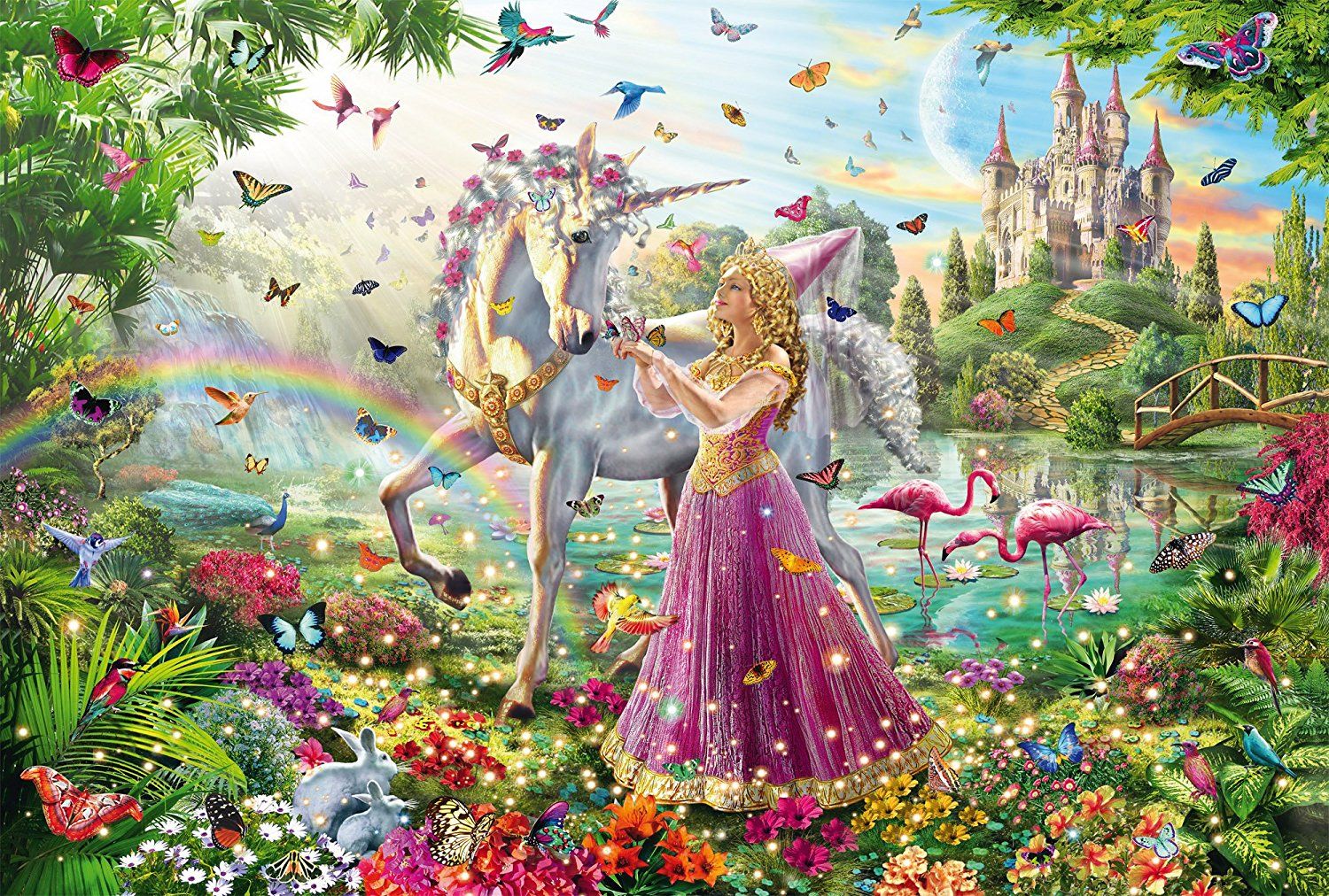 Schmidt Spiele – Puzzle Beautiful Fairy In The Magic Forest 200 Pcs 56197