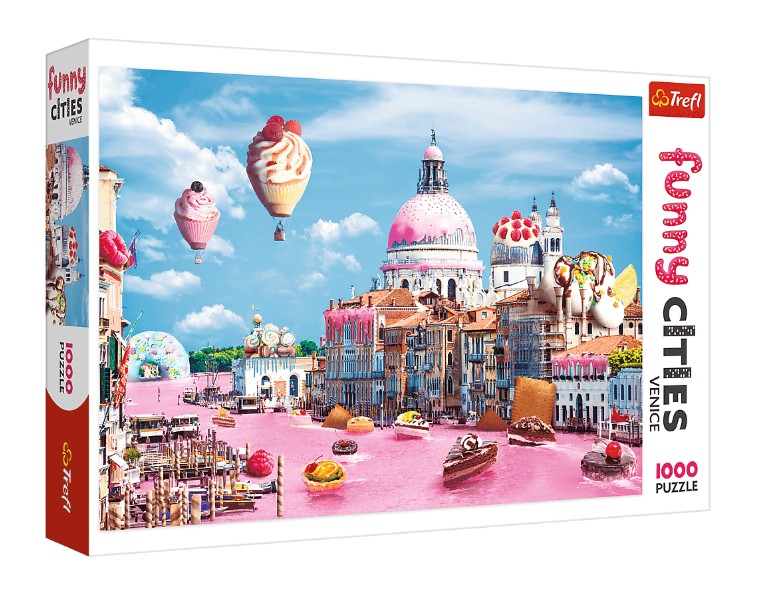 Trefl - Puzzle Funny Cities, Sweets In Venice 1000 Pcs 10598