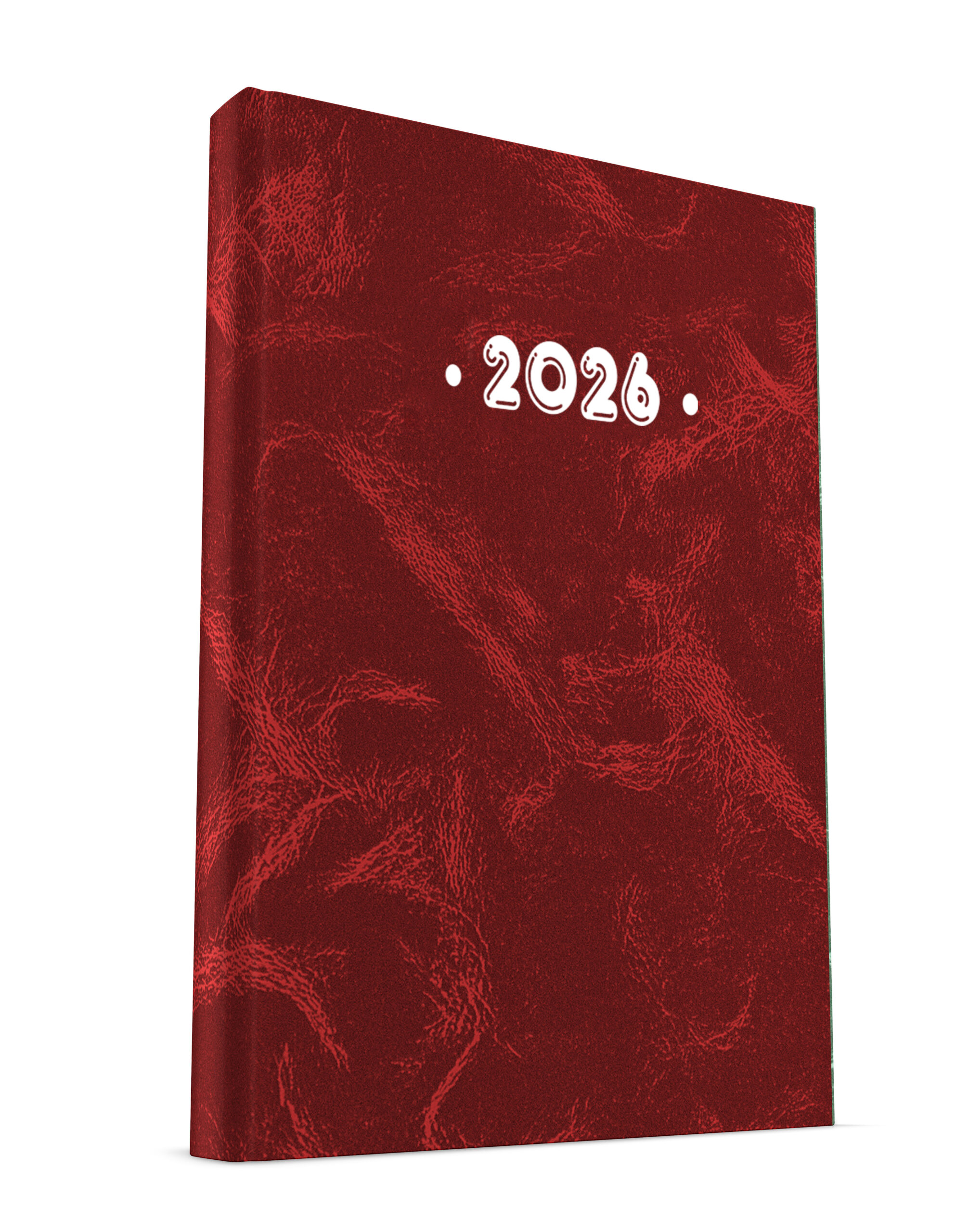 Υδρόγειος - Ημερήσιο Ημερολόγιο PVC 2026, Marble Bordeaux 15x21 0312