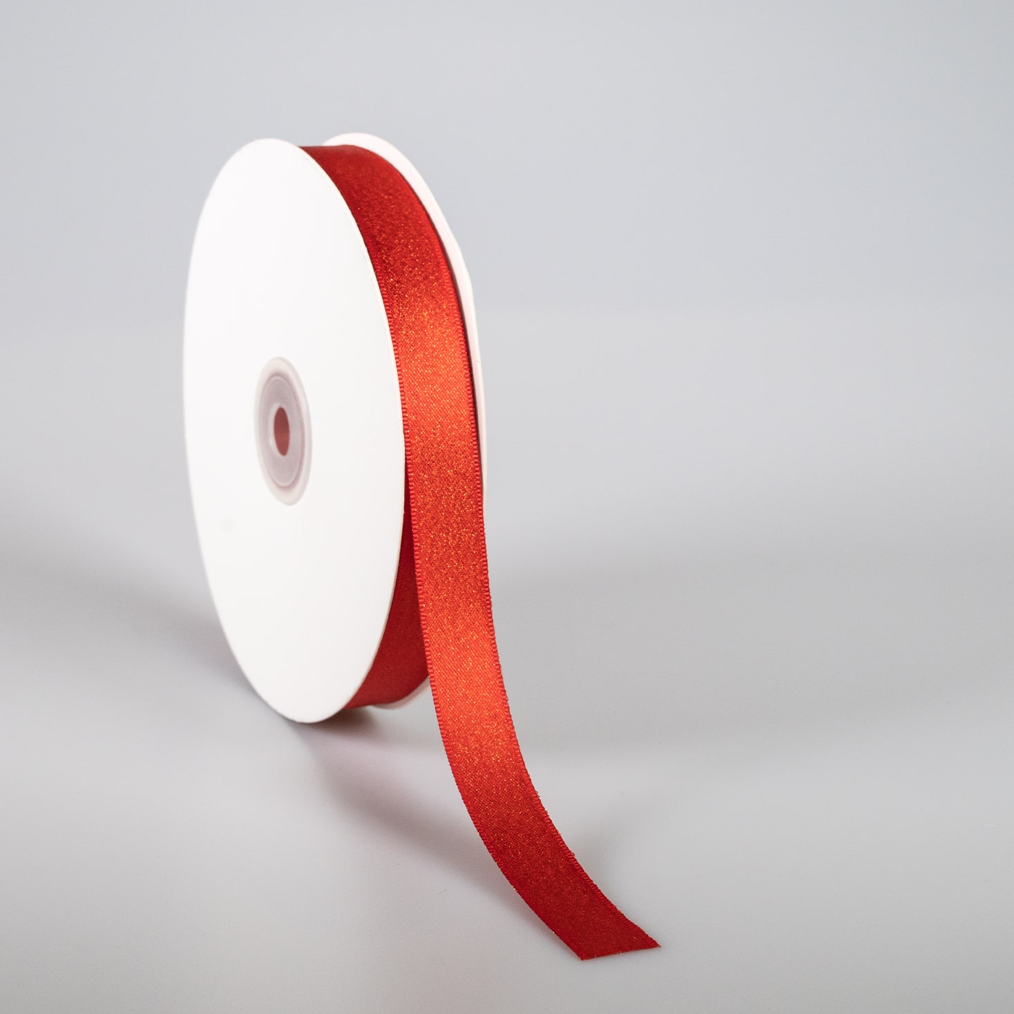 Kyriacou - Κορδέλα Σατέν Διπλής Όψης, Μεταλλικό Νήμα Με Ουγιά, 15mmX50M, Red SAPMXXXX-X15X50-70XXXX