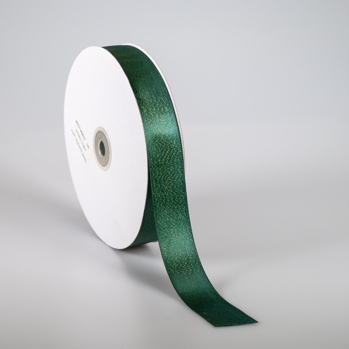 Kyriacou - Κορδέλα Σατέν Διπλής Όψης, Μεταλλικό Νήμα Με Ουγιά, 25mmX50M, Green Dark SAPMXXXX-X25X50-65XXXX