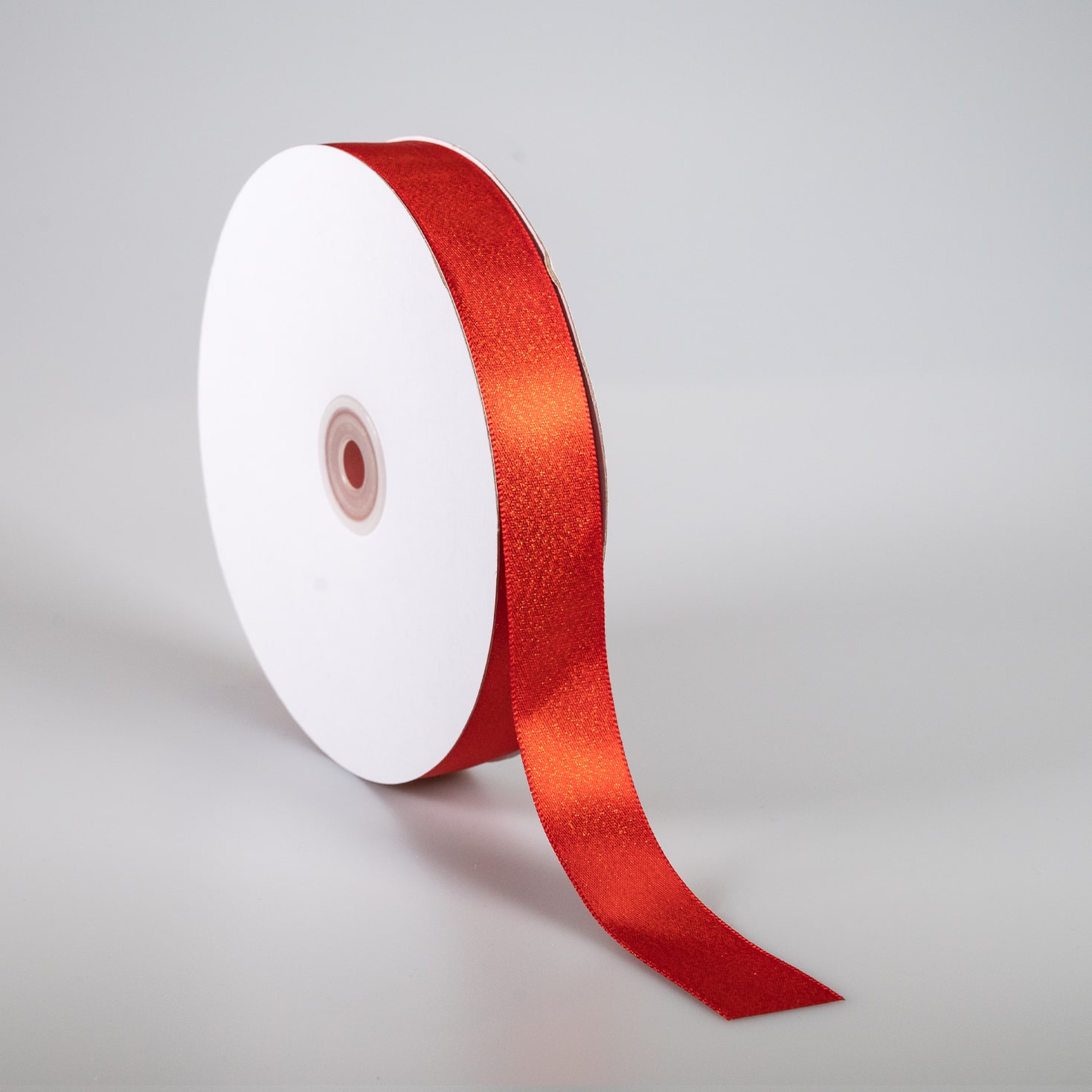 Kyriacou - Κορδέλα Σατέν Διπλής Όψης, Μεταλλικό Νήμα Με Ουγιά, 25mmX50M, Red SAPMXXXX-X25X50-70XXXX