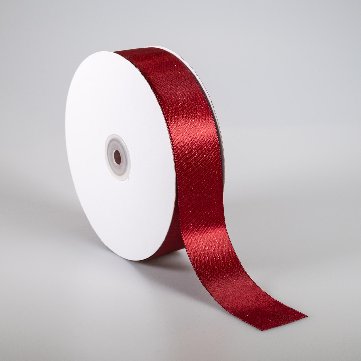 Kyriacou - Κορδέλα Σατέν Διπλής Όψης, Μεταλλικό Νήμα Με Ουγιά, 38mmX50M, Burgundy SAPMXXXX-X38X50-71XXXX