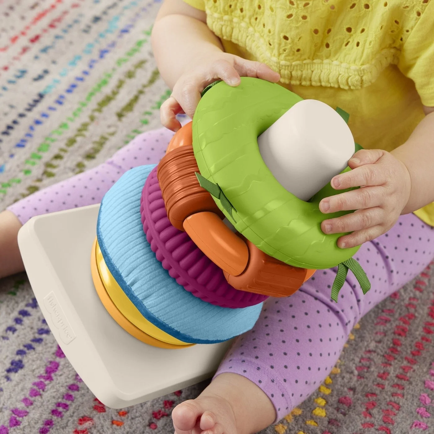 Fisher Price - Sensory line Πυραμίδα Πολλαπλές Αισθήσεις HXK47