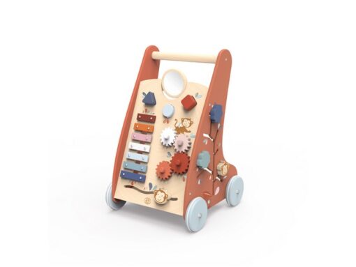 Speedy Monkey - Ξύλινη Περπατούρα Με 9 Δραστηριότητες 46,5×31,5×49,5εκ SP1002