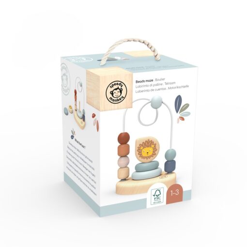 Speedy Monkey - Ξύλινη Άσκηση Προγραφής “Λιοντάρι” 13x13x18 cm SP1021