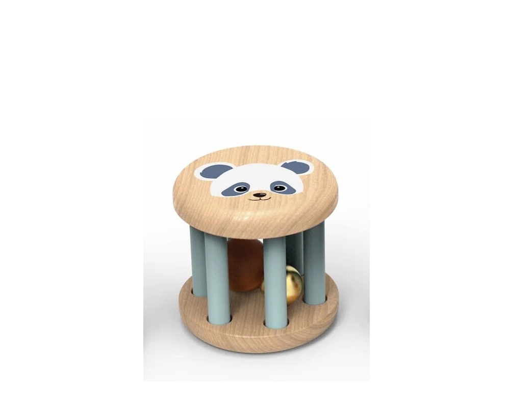 Speedy Monkey - Ξύλινη Κουδουνίστρα, Panda 7.5cm SP1043