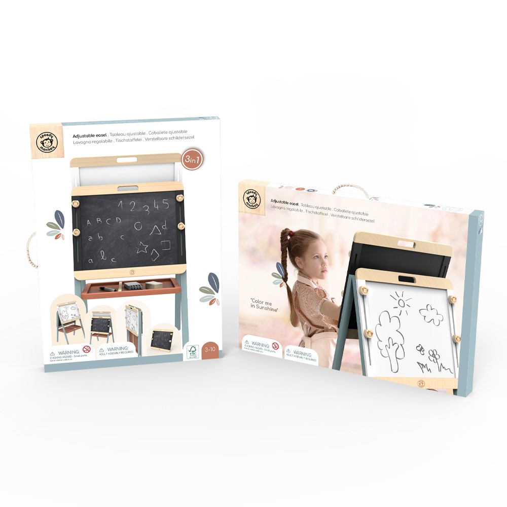 Speedy Monkey - Ξύλινος Πίνακας Τριών χρήσεων 55×46,5×113εκ SP9001